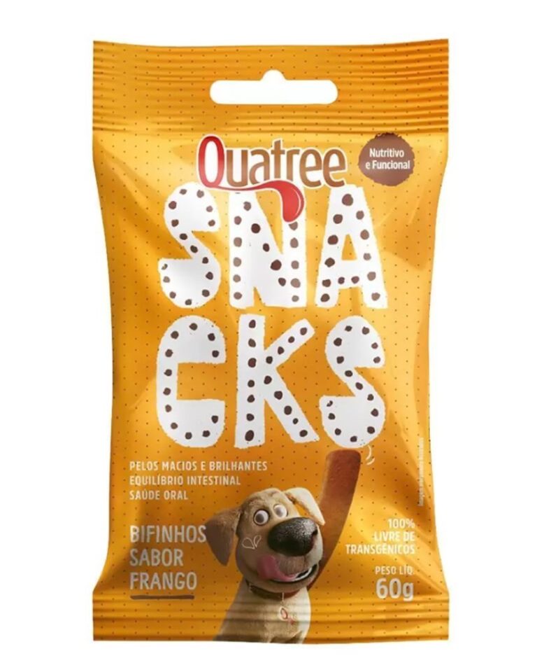 Quatree Snacks Bifinhos Sabor Frango 60g-924541339